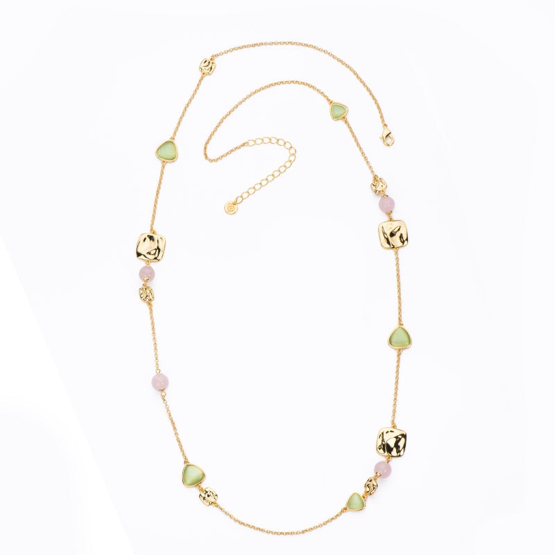 Collana Sorbet Quarzo Rosa