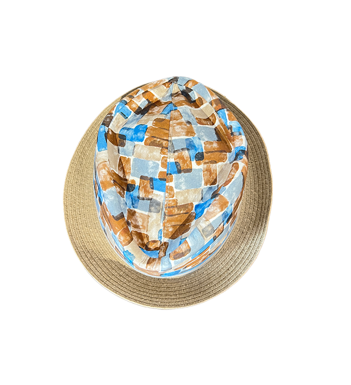 Cappello estivo fantasia geometrica