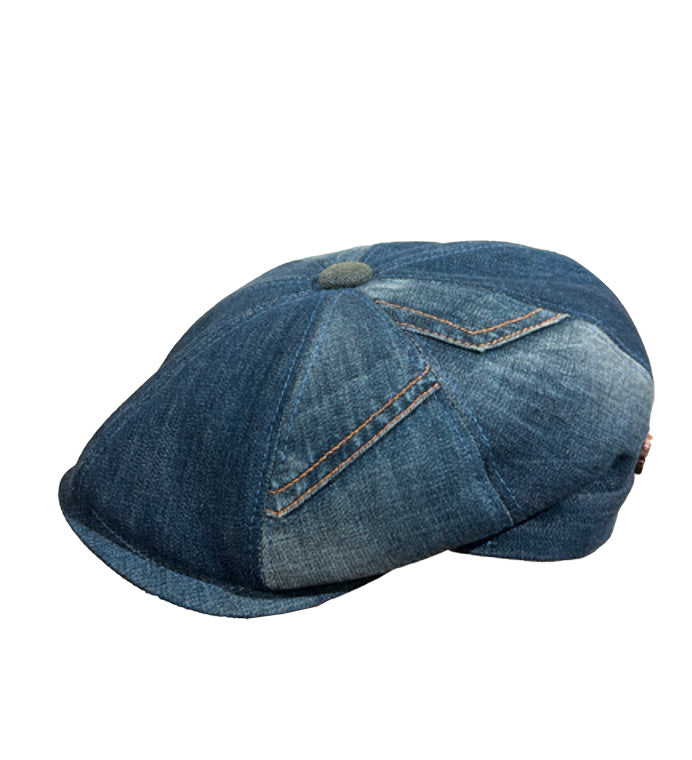 New York 8-Segment Denim Cotton Cap