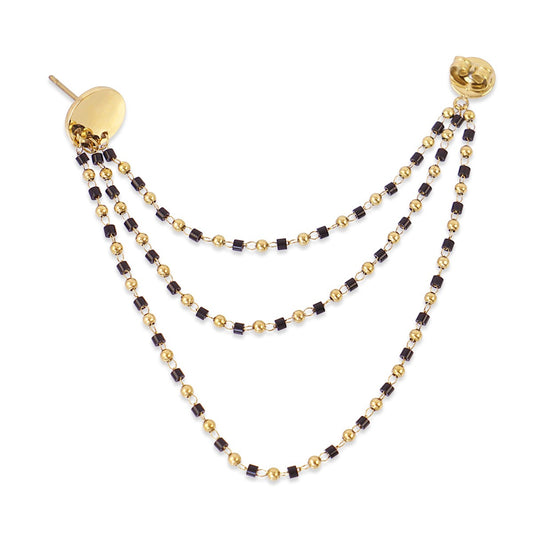 Orecchini Aurora Rainfall Nero - Tentazioni Verona