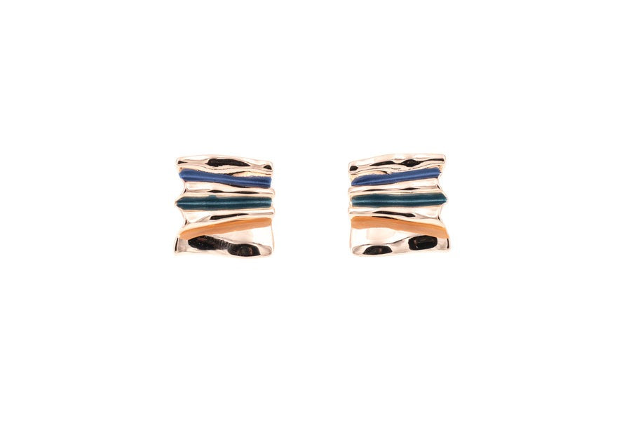 Green Fan Earrings