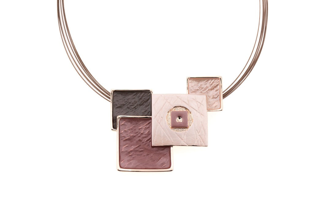 Overlapping Squares Necklace