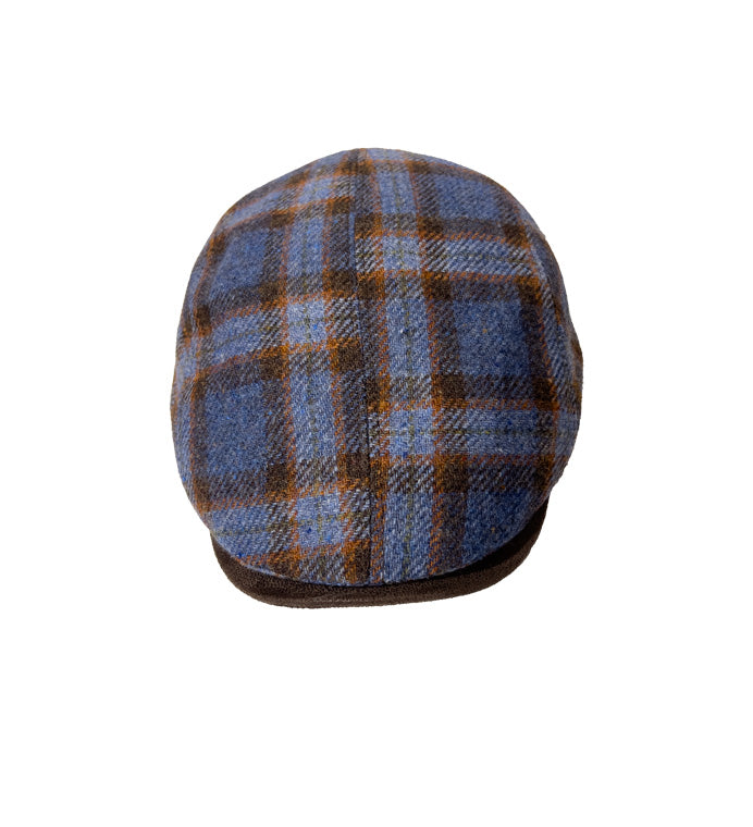 English Coppola in Verigne Wool Blue Checks
