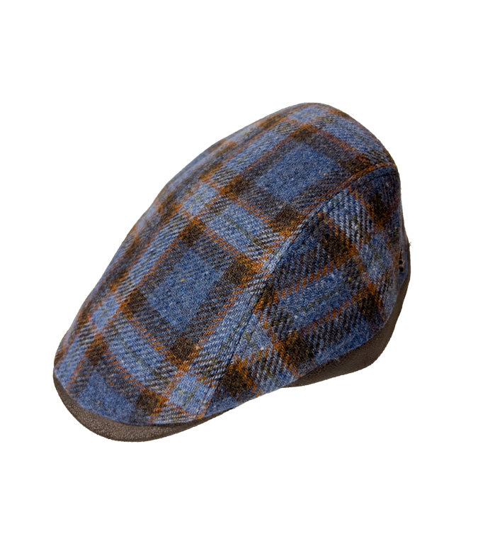 English Coppola in Verigne Wool Blue Checks