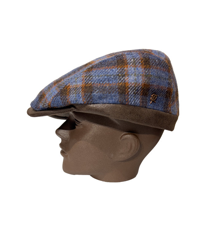 English Coppola in Verigne Wool Blue Checks