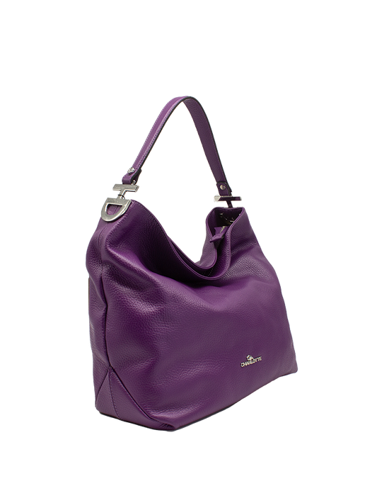 Borsa-hobo-pelle-martellata-viola-charlotte