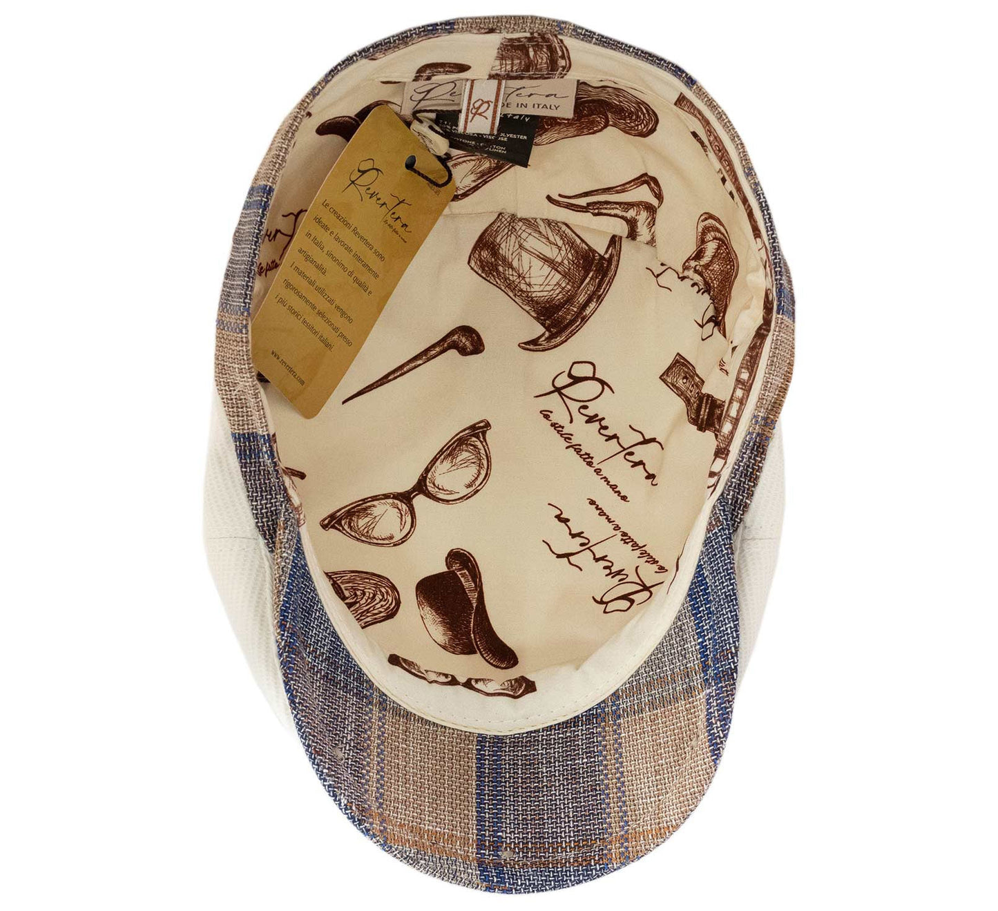 Coppola Hatteras Bianca 6 Spicchi Unisex - Tentazioni Verona