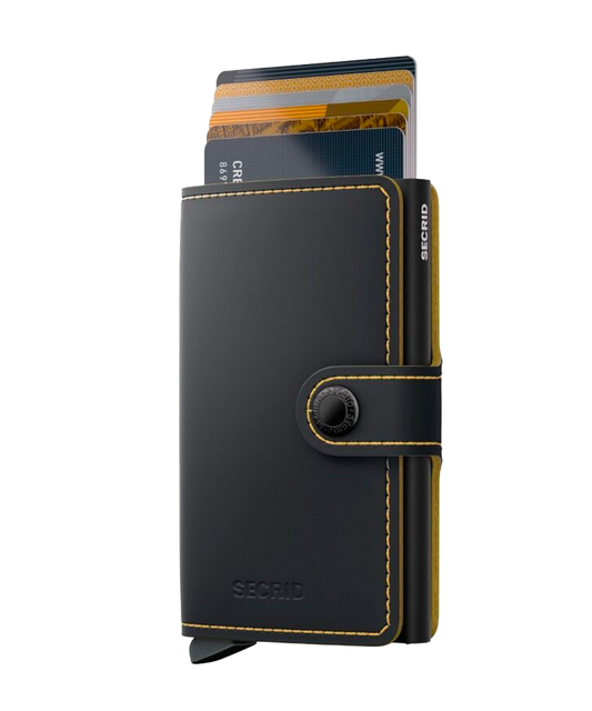 Miniwallet Matte Black & Fuchsia