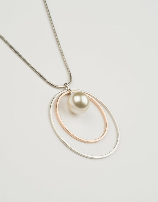 Collana Cerchi con Perla - TENTAZIONI VERONA