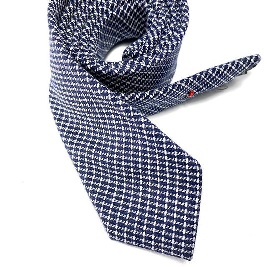 Cravatta in Lana Blu e Bianco - TENTAZIONI