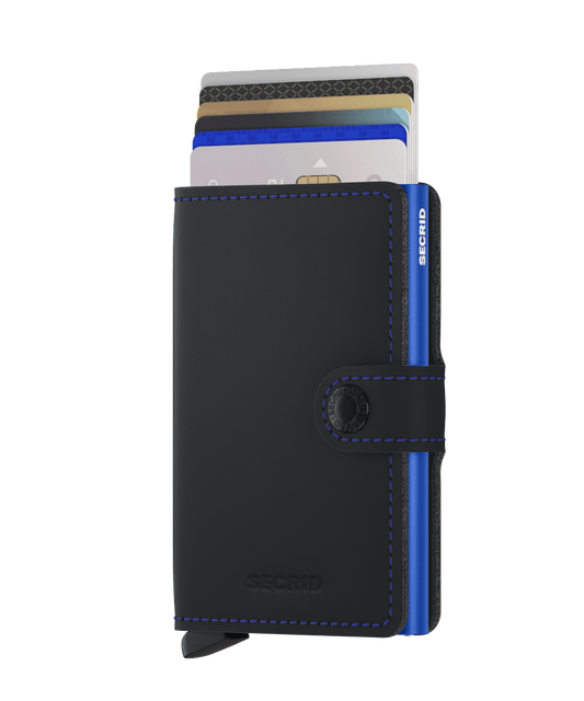 Secrid - Miniwallet Matte Black & Blue - Tentazioni Verona