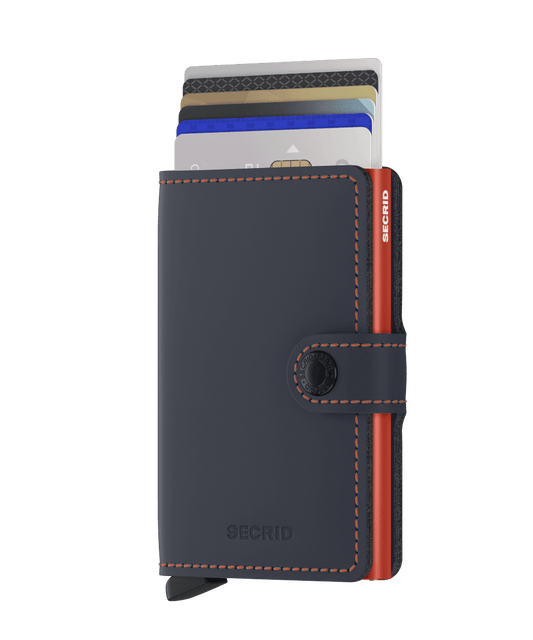 Secrid - Miniwallet Matte Night Blue & Orange - Tentazioni Verona