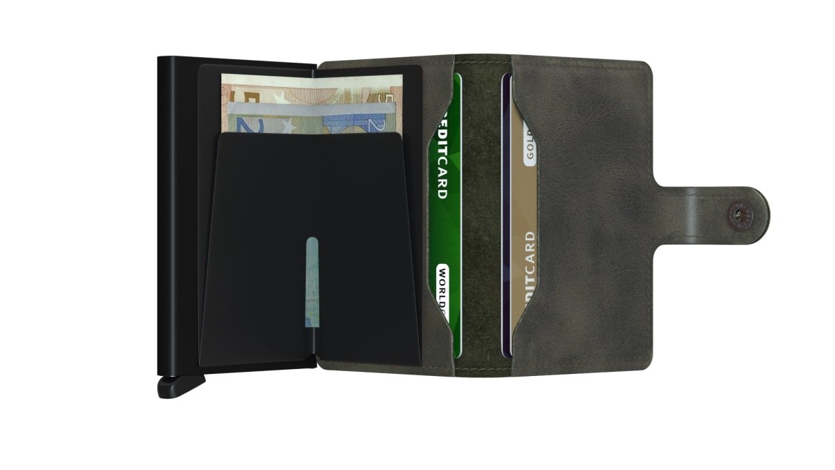 Secrid - Miniwallet Vintage Olive-Black - TENTAZIONI