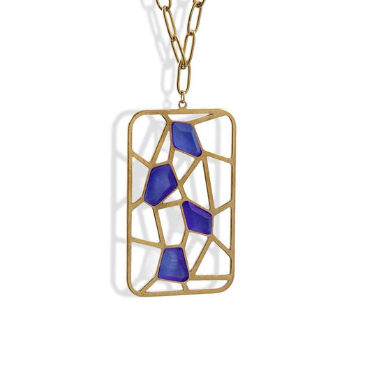 Blue Crystal Necklace