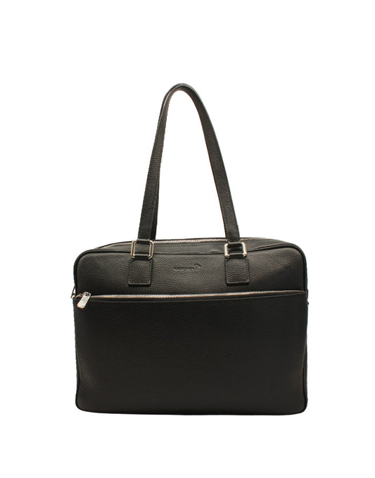 Borsa da lavoro donna in pelle martellata nero - Tentazioni Verona