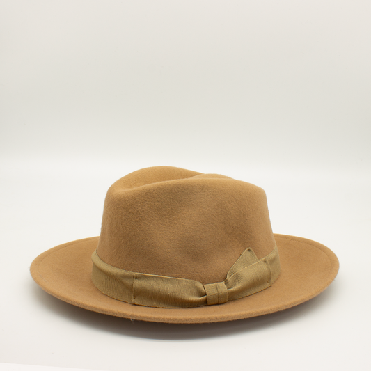 Beige Fedora Hat