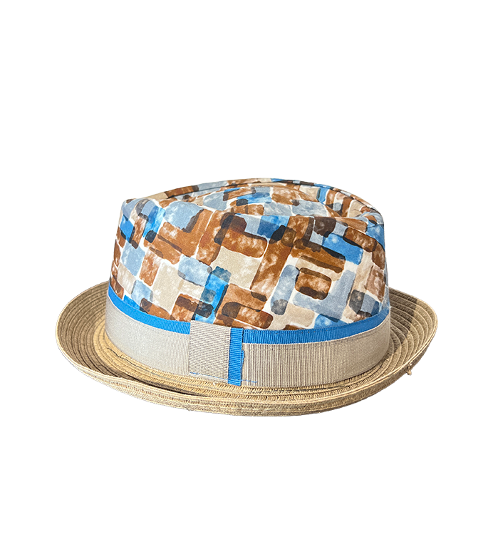 Cappello estivo fantasia geometrica