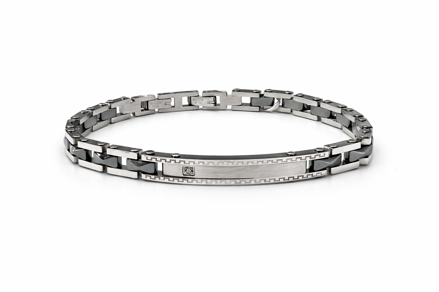 Bracciale Uomo Acciaio e Ceramica - Tentazioni Verona