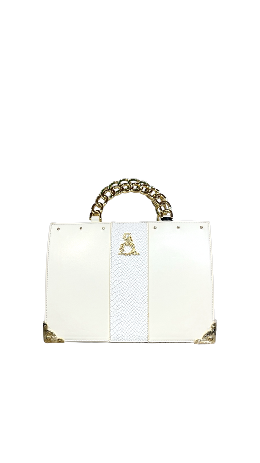 Borsa a Mano Romantique mod. Pet.Madeleine Bianco