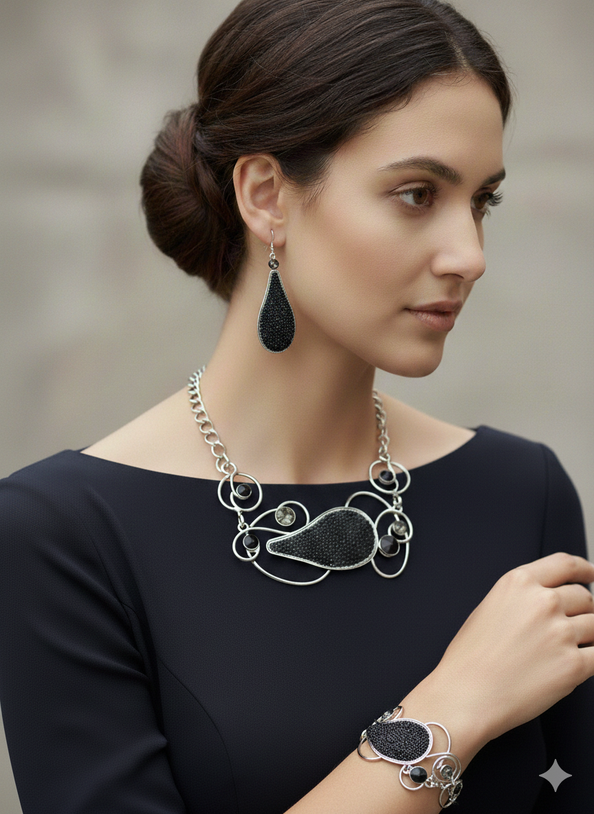 Collana Lacrima Roxy Jet - Tentazioni Verona