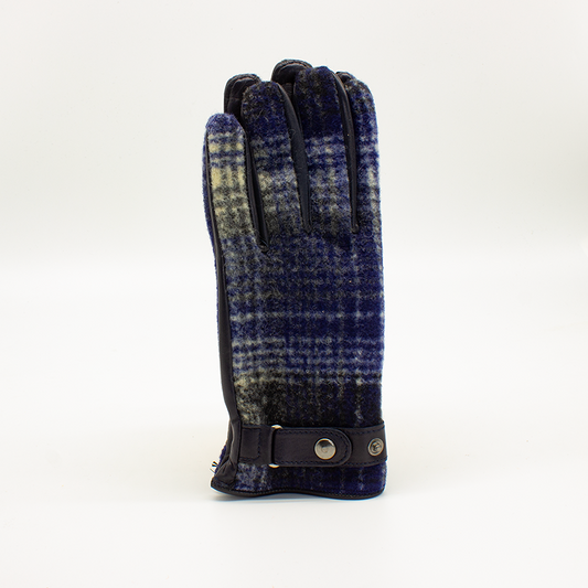 Guanti Uomo harris tweed e pelle