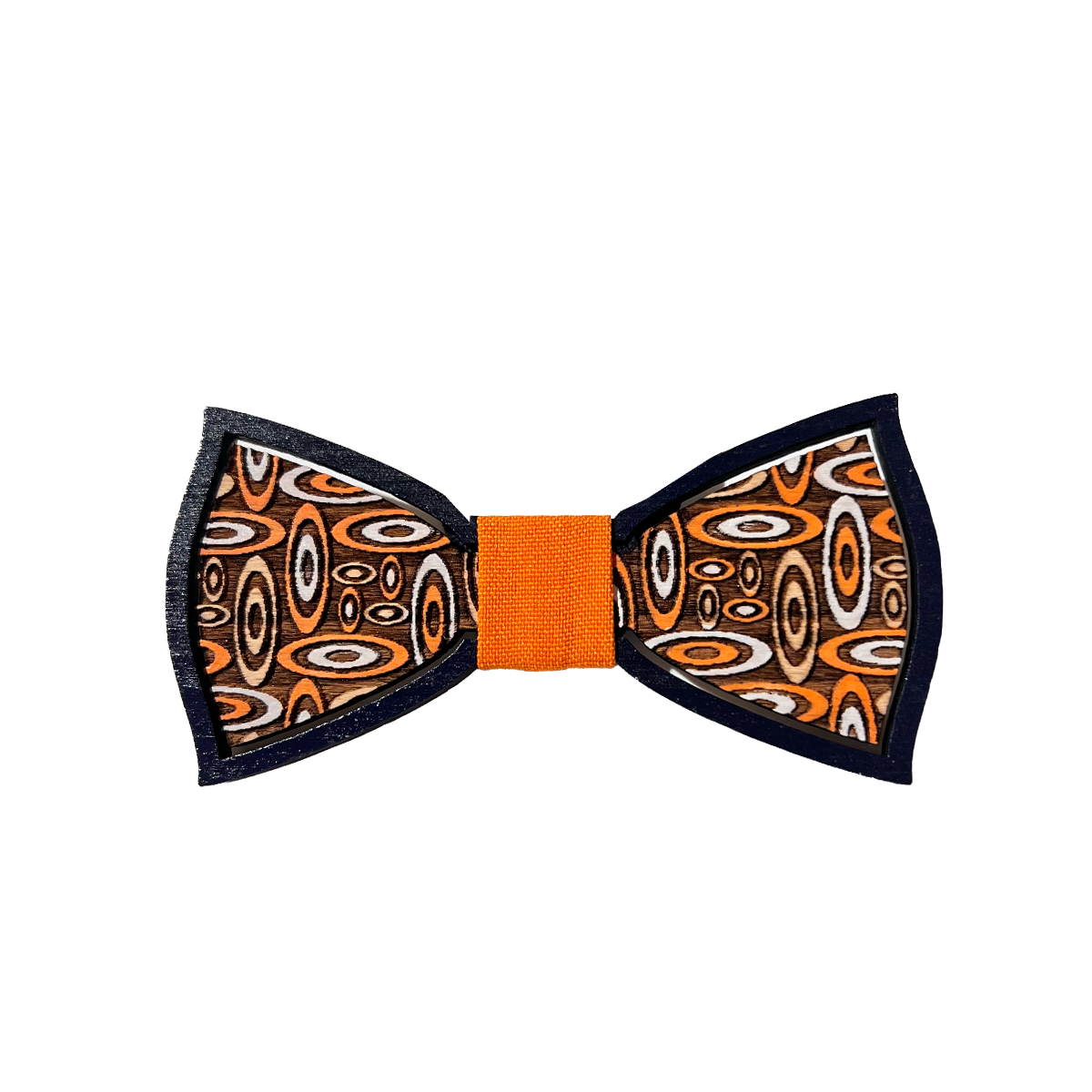 Papillon in Legno nodo arancione