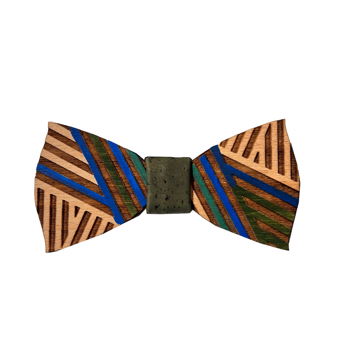 Papillon in Legno Righe Alterne