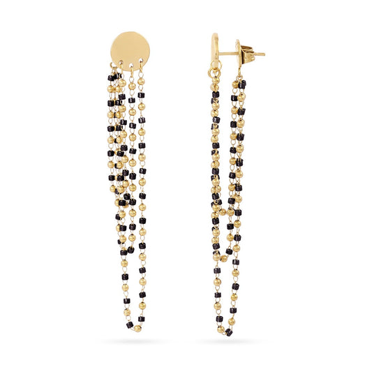 Orecchini Aurora Rainfall Nero - Tentazioni Verona