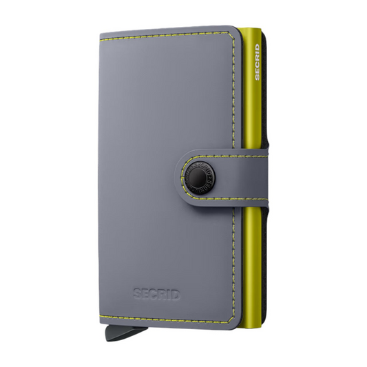 Secrid - Miniwalle Matte Grey & Lime