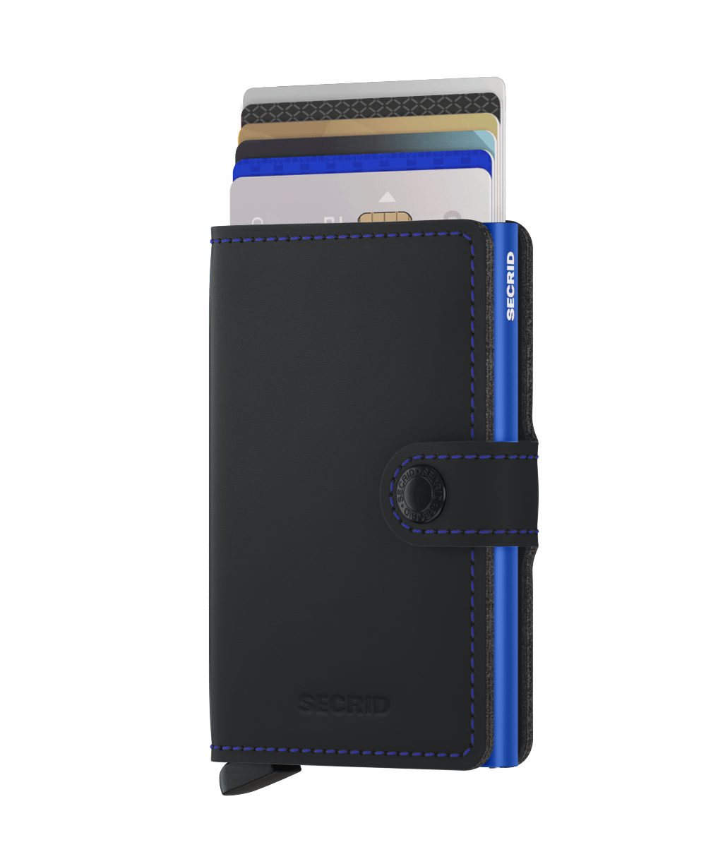 Secrid - Miniwallet Matte Black & Blue - Tentazioni Verona