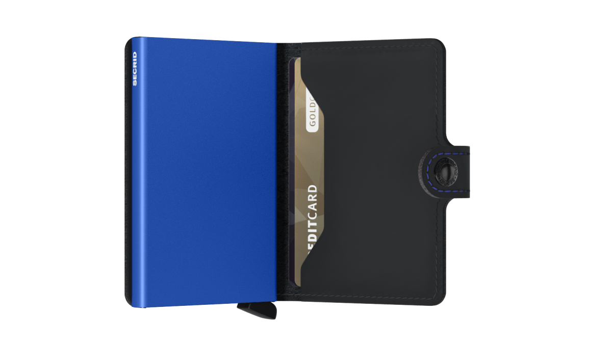 Secrid - Miniwallet Matte Black & Blue - Tentazioni Verona