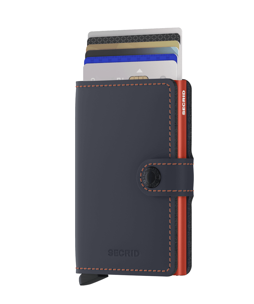 Secrid - Miniwallet Matte Night Blue & Orange - Tentazioni Verona