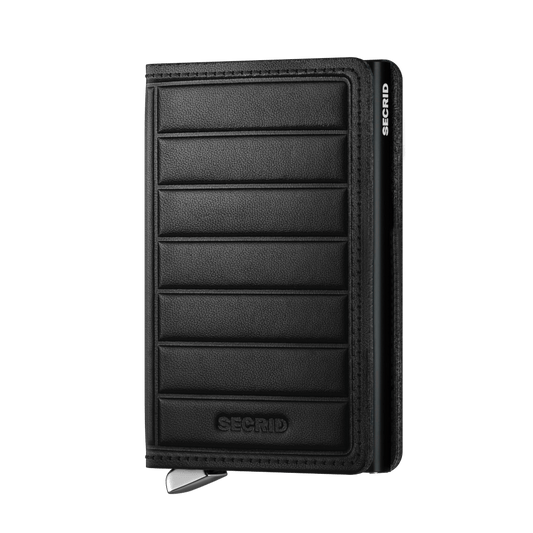 Secrid -THE PREMIUM COLLECTION Slimwallet Emboss Lines Black - Tentazioni Verona